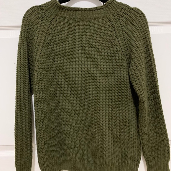 Buy 1 get 1 free Women’s Olive Green Knit Sweater - Picture 2 of 3
